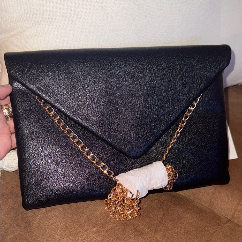 A New Day Elegant Black Clutch - Picture 3 of 5